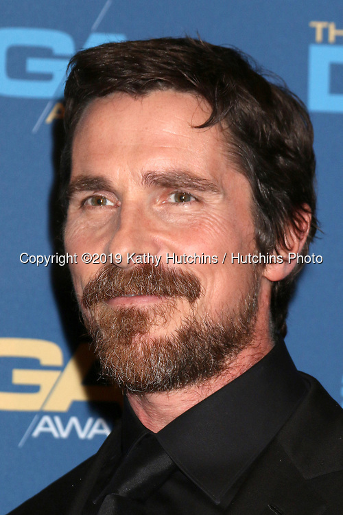 LOS ANGELES - FEB 2: Christian Bale at the 2019 Directors Guild of America Awards at the Dolby Ballroom on February 2, 2019 in Los Angeles, CA