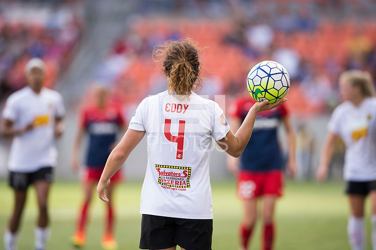 Houston, TX - October 9, 2016: The Western New York Flash defeated the Washington Spirit on penalty kicks after tying the game 2-2 in overtime during the NWSL (National Women's Soccer League) Championship match at BBVA Compass Stadium.