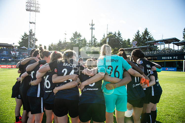 Tacoma, WA - Monday, May 27, 2019: Reign FC vs North Carolina Courage at Cheney Stadium.