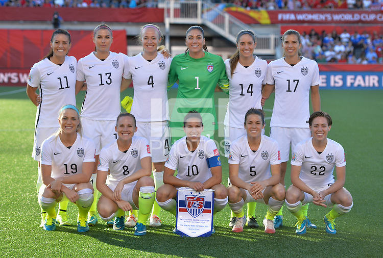 Ottawa, Canada - Friday, June 26, 2015: The USWNT play China PR in Quarter-Final action during FIFA Women's World Cup 2015 at Landsdowne Stadium.