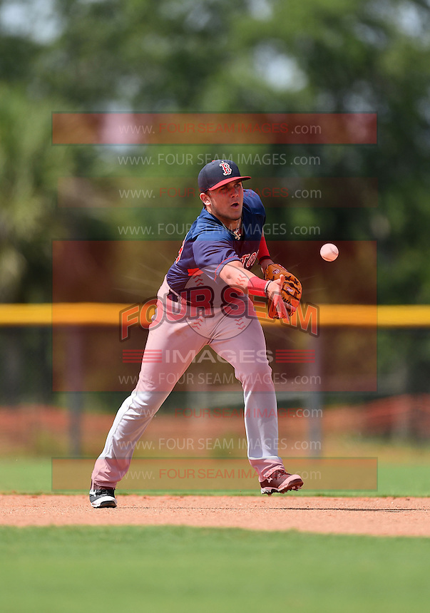 GCL Red Sox shortstop Michael Chavis (39) during practice before a game against the GCL Rays on June 24, 2014 at Charlotte Sports Park in Port Charlotte, Florida. GCL Red Sox defeated the GCL Rays 5-3. (Mike Janes/Four Seam Images)