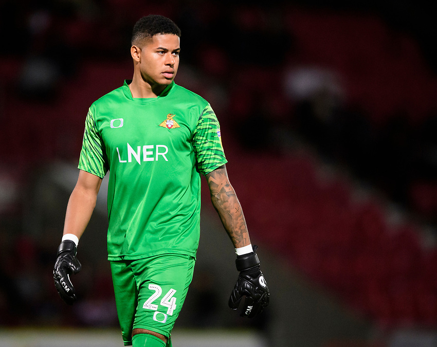 Doncaster Rovers' Seny Dieng<br />
<br />
Photographer Chris Vaughan/CameraSport<br />
<br />
EFL Leasing.com Trophy - Northern Section - Group H - Doncaster Rovers v Lincoln City - Tuesday 3rd September 2019 - Keepmoat Stadium - Doncaster<br />
<br />
World Copyright © 2018 CameraSport. All rights reserved. 43 Linden Ave. Countesthorpe. Leicester. England. LE8 5PG - Tel: +44 (0) 116 277 4147 - admin@camerasport.com - www.camerasport.com