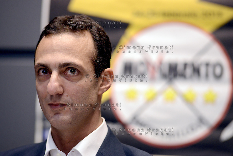 Roma, 22 Marzo 2013.Città dell'altra econimia..Il Movimento 5 Stelle presenta alla stampa Marcello De Vito candidato a Sindaco di Roma