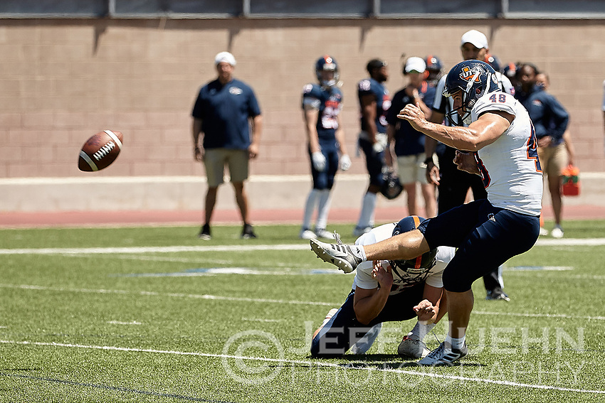 SAN ANTONIO, TX - APRIL 20, 2019: The University of Texas at San Antonio Roadrunners hold their UTSA Football Fiesta Spring Game at Dub Farris Stadium. (Photo by Jeff Huehn)