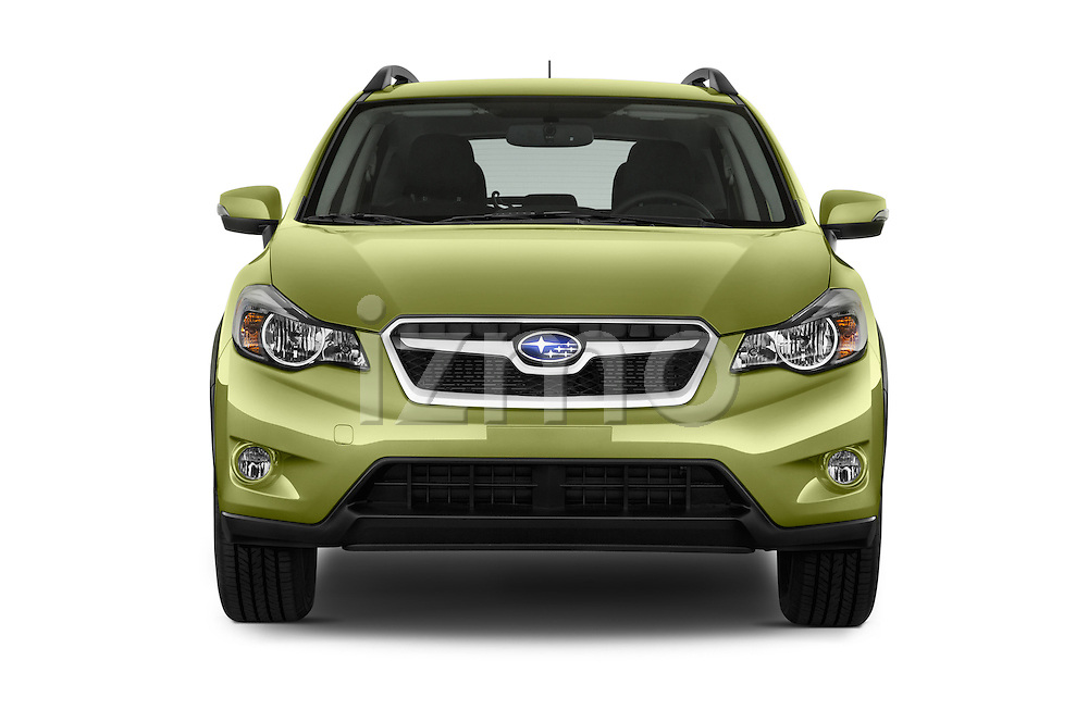 Car photography straight front view of a 2015 Subaru Xv Hybrid 5 Door SUV