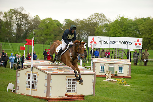 2.5.2010. , Badminton Cross Country, Bill Levett of Austria on Hippolyte, at the Lancer Village jumps,