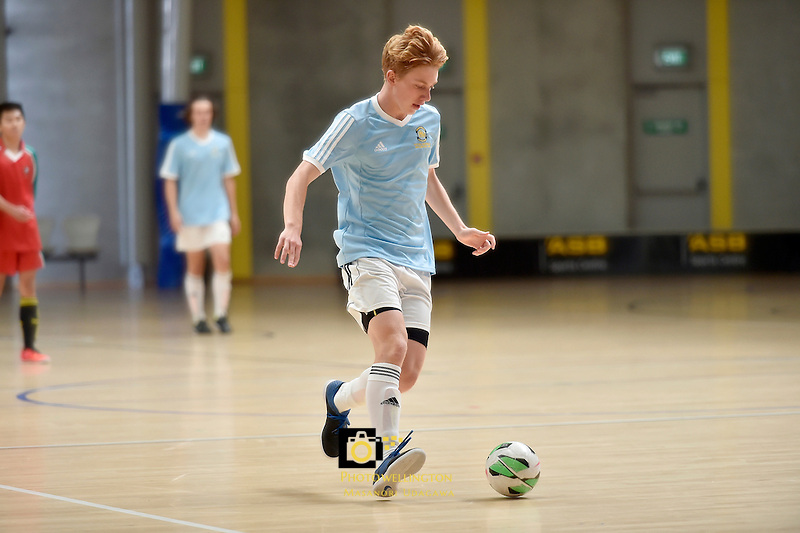 Action from NZSS National Futsal Championships at ASB Sports Centre, Kilbirnie, New Zealand on Friday 27 March 2015. <br />
Photo by Masanori Udagawa. <br />
www.photowellington.photoshelter.com.