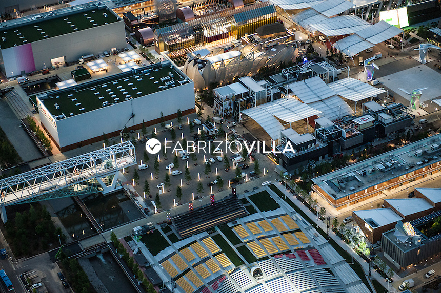 Aerial views Milano Expo 2015.