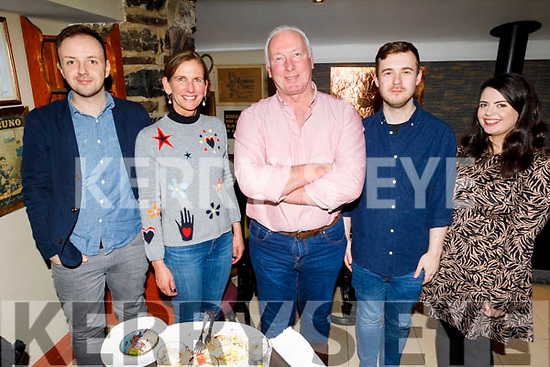 David Williams, Tina Conway, Kevin and Michelle Williams and Colm McNamara enjoying the evening in the Brogue Inn on Saturday.