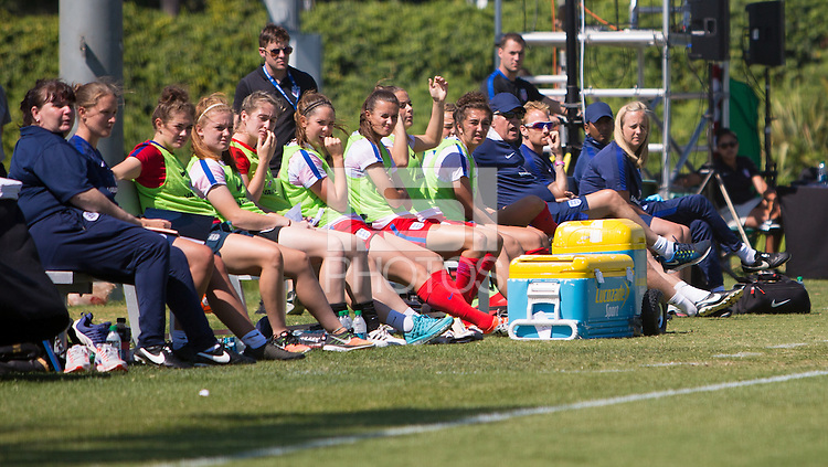 Carson, CA - September 18, 2016: The England U-20 and South Korea U-20 played to 0-0 draw as England advances on to win the 2016 Under-20 Women's NTC Invitational at StubHub Center.
