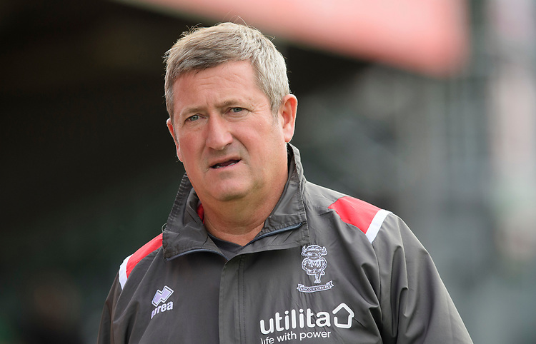 Lincoln City's assistant manager David Kerslake<br />
<br />
Photographer Chris Vaughan/CameraSport<br />
<br />
The EFL Sky Bet League One - Lincoln City v Sunderland - Saturday 5th October 2019 - Sincil Bank - Lincoln<br />
<br />
World Copyright © 2019 CameraSport. All rights reserved. 43 Linden Ave. Countesthorpe. Leicester. England. LE8 5PG - Tel: +44 (0) 116 277 4147 - admin@camerasport.com - www.camerasport.com