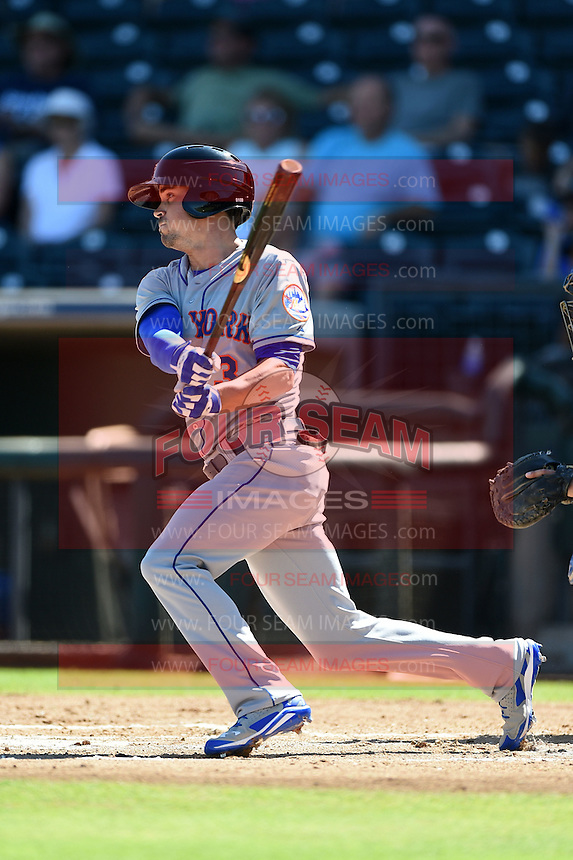 Scottsdale Scorpions infielder Matt Reynolds (3) during an Arizona Fall League game against the Surprise Saguaros on October 11, 2014 at Surprise Stadium in Surprise, Arizona. Scottsdale defeated Surprise 7-6. (Mike Janes/Four Seam Images)