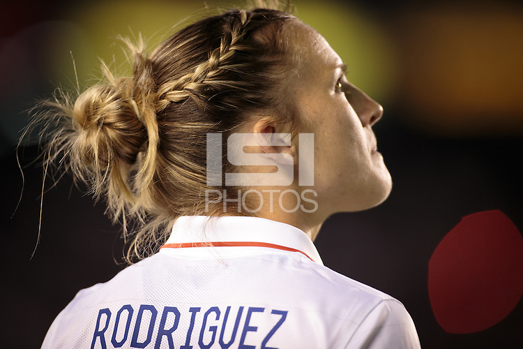 San Diego, California - Thursday April 10, 2014: The US Women's National team defeated the Women's National team of China 3-0 in an International friendly match at Qualcomm stadium.