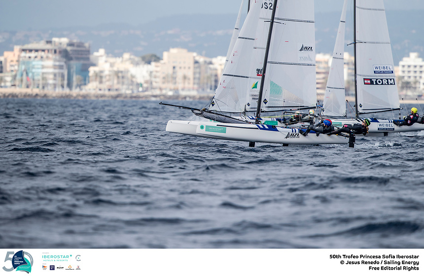 The Trofeo Princesa Sofia Iberostar celebrates this year its 50th anniversary in the elite of Olympic sailing in a record edition, to be held in Majorcan waters from 29th March to 6th April, organised by Club Nàutic S’Arenal, Club Marítimo San Antonio de la Playa, Real Club Náutico de Palma and the Balearic and Spanish federations. ©Jesus Renedo/SAILING ENERGY/50th Trofeo Princesa Sofia Iberostar<br />
01 April, 2019.