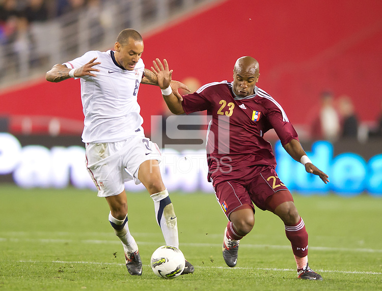 Phoenix, AZ - Saturday, January 21, 2012: USA Men's national team defeats Venezuela 1-0, at the University of Phoenix Stadium.