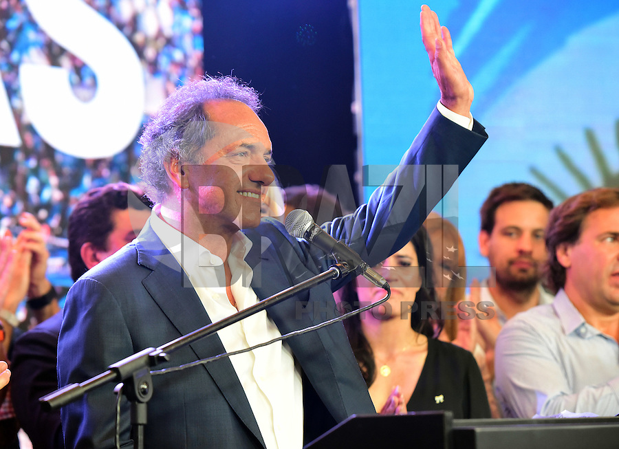 BUENOS AIRES, ARGENTINA, 22.11.2015 - ELEIÇÕES-ARGENTINA - Daniel Scioli (FPV) candidato derrotado nas eleições presidenciais da Argentina reconhece derrota para Mauricio Macri em Buenos Aires na Argentina na noite deste domingo, 22. (Foto: Guido Beck / Brazil Photo Press)