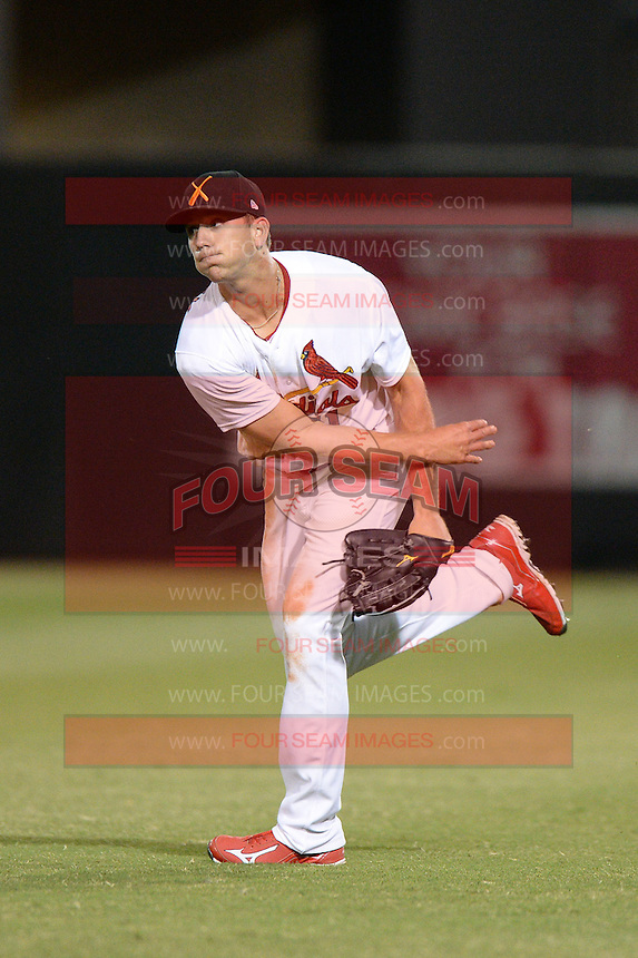 Salt River Rafters outfielder Stephen Piscotty (11), of the St. Louis Cardinals organization, during an Arizona Fall League game against the Surprise Saguaros on October 16, 2013 at Salt River Fields at Talking Stick in Scottsdale, Arizona. Surprise defeated Salt River 9-2. (Mike Janes/Four Seam Images)