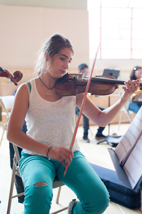 La Constancia, Centro Nacional de Esperanza Azteca, music school for children from low income families, Puebla Mexico. Part of the Fundación Azteca