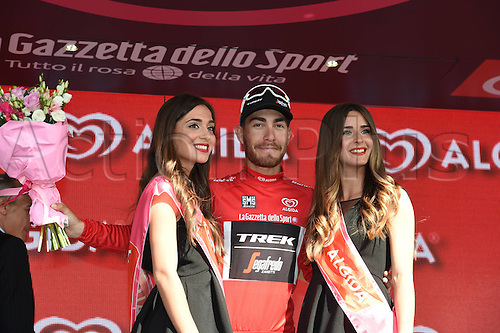 25.05.2016. Molveno to Cassano d'Adda, Milan, Italy. Giro d'Italia Cycling tour, stage 17. Trek Factory Racing; Nizzolo, Giacomo on the podium