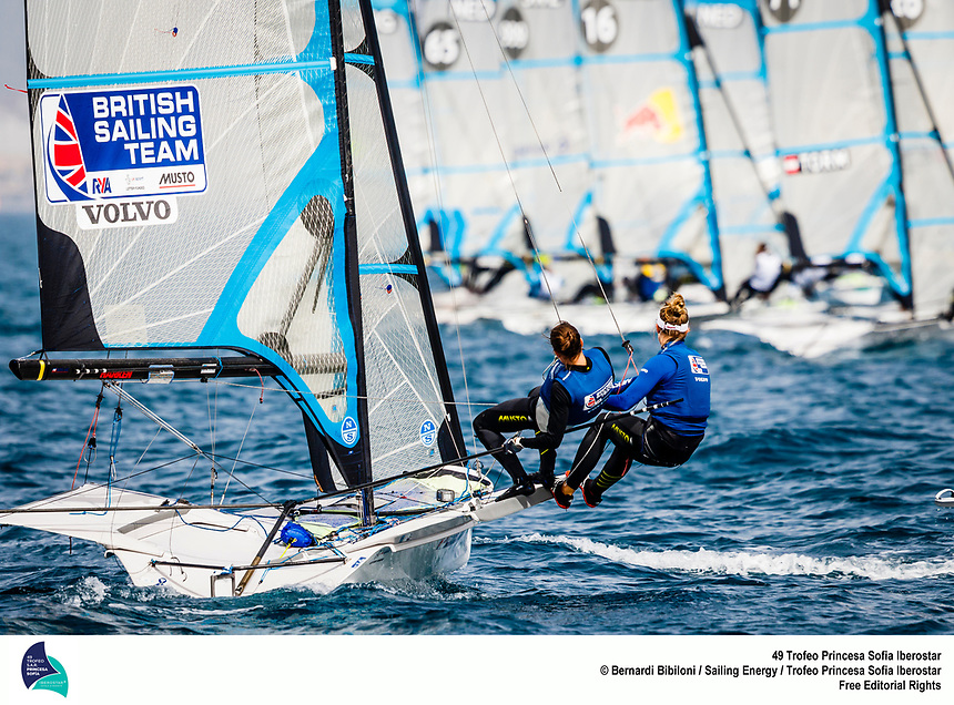 From the 30th of March to the 7th of April the bay of Palma in Mallorca (Spain) hosts the 49th Trofeo Princesa Sofia Iberostar, one of the most important Olympic sailing regatta in the world. Around 1,200 sailors from 64 nations take part in the event this year, in the largest edition in history. Image free of rights for editorial use. © Bernardí Bibiloni / Trofeo Princesa Sofía Iberostar