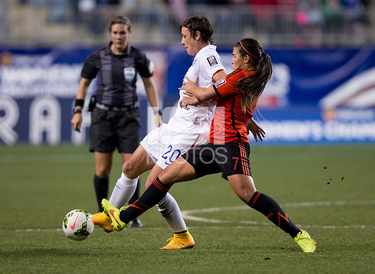 Chester, PA - October 24, 2014: The USWNT defeated Mexico 3-0 during the semifinals of the CONCACAF Women's Championship at PPL Park.