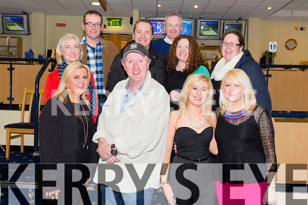Celebrating A 50th Birthday are the staff from Killarney Community College at the Kingdom Greyhound Stadium on Friday.In the picture are Kerry McCarthy, John Keane (Birthday Boy), Stacey O Leary, Denise O Sullivan, Martina Hagerty, Mike Lynch, Lorraine Cosgrave, Maureen O Sullivan, Kieran Gallagher and Sean O Connell.