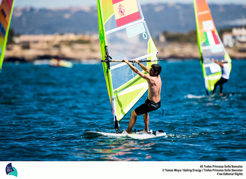 From the 30th of March to the 7th of April the bay of Palma in Mallorca (Spain) hosts the 49th Trofeo Princesa Sofia Iberostar, one of the most important Olympic sailing regatta in the world. Around 1,200 sailors from 64 nations take part in the event this year, in the largest edition in history. Image free of rights for editorial use. © Tomás Moyá / Trofeo Princesa Sofía Iberostar