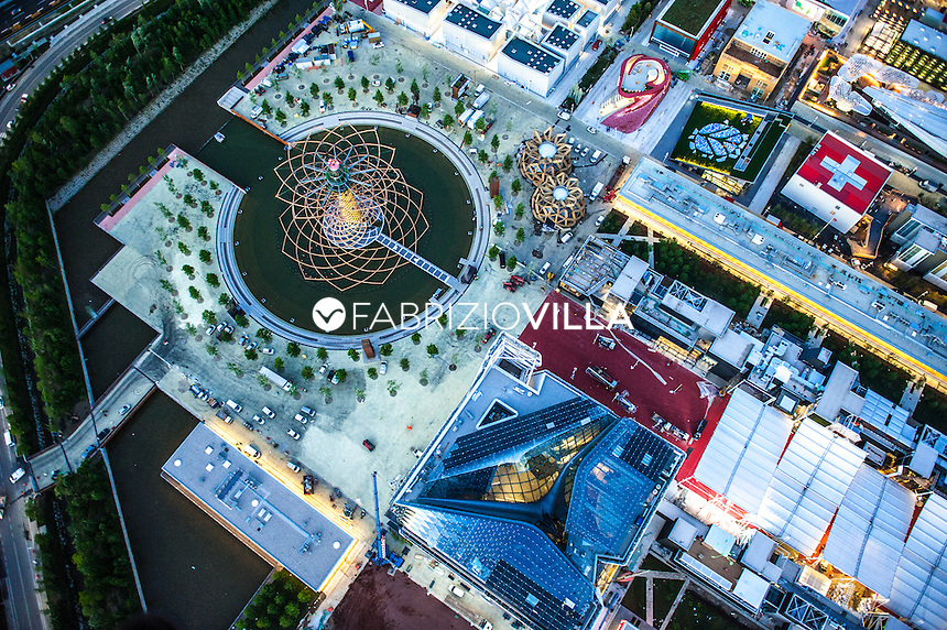 Aerial views Milano Expo 2015.