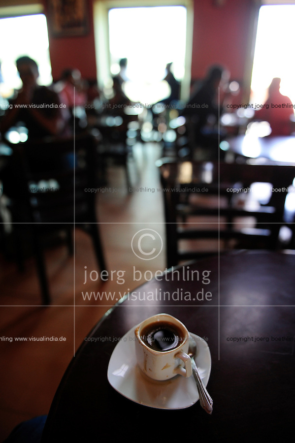 ETHIOPIA, Addis Ababa, Piazza , city centre, cafe / AETHIOPIEN, Addis Abeba, Piazza im Stadtzentrum, Kaffee Haus