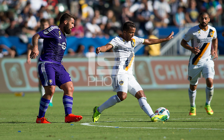 Carson, CA - September 11, 2016: The LA Galaxy go on to defeat Orlando City SC 4-2 in a Major League Soccer (MLS) match at StubHub Center.