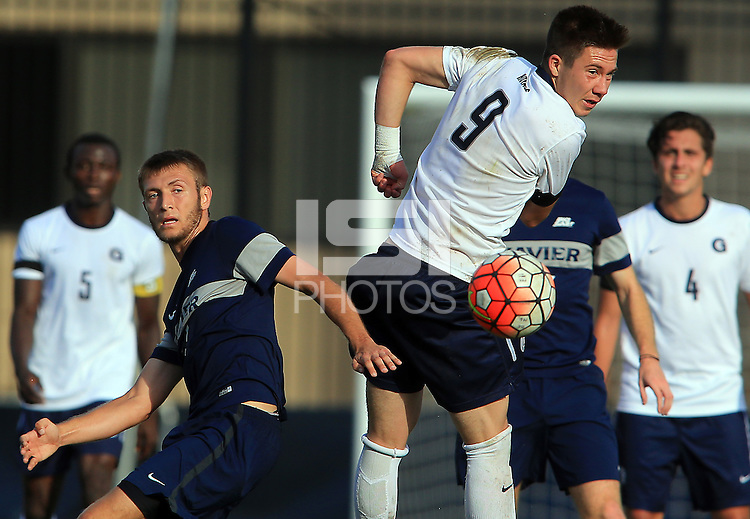 Washington, D.C. - Thursday, November 12, 2015: Georgetown defeated Xavier 1-0 in the semifinal of the Big East tournament at Shaw Field.