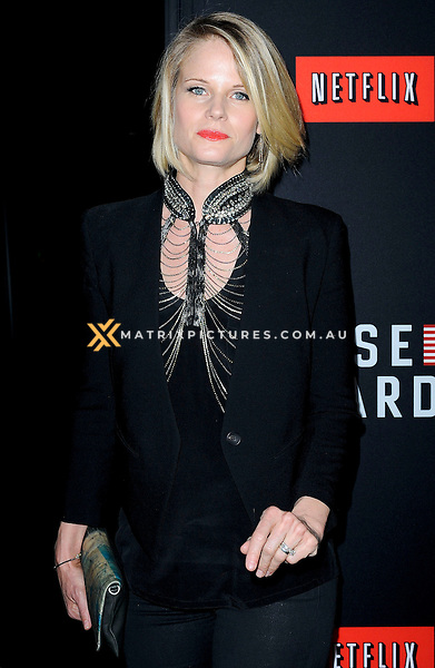 Pictured: Joelle Carter<br />
Mandatory Credit © Adhemar Sburlati/Broadimage<br />
Film Premiere of House of Cards<br />
<br />
2/13/14, Los Angeles, California, United States of America<br />
<br />
Broadimage Newswire<br />
Los Angeles 1+ (310) 301-1027<br />
New York 1+ (646) 827-9134<br />
sales@broadimage.com<br />
http://www.broadimage.com