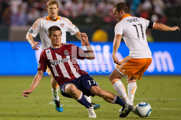 CD Chivas USA defeated Houston Dynamo 3-0 at Home Depot Center stadium in Carson, California on July 23, 2011.