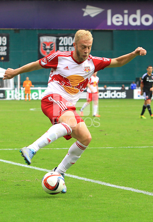 Washington, D.C. - November 1, 2015: The New York Red Bulls defeated D.C. United 1-0 during the Major League Soccer (MLS) playoffs at RFK Stadium.