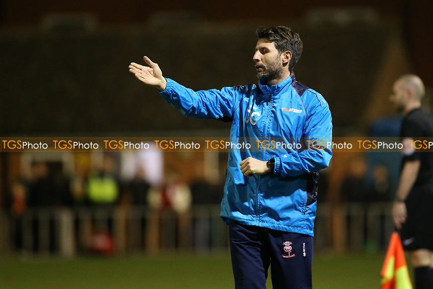 Lincoln City manager Danny Cowley during Braintree Town vs Lincoln City, Vanarama National League Football at the IronmongeryDirect Stadium on 7th March 2017