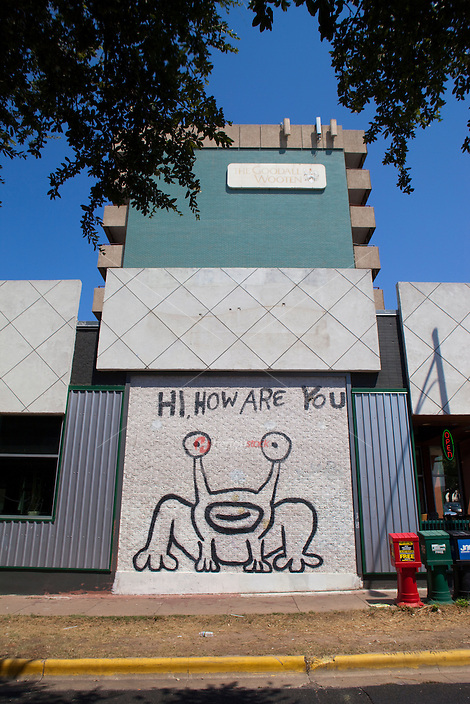 "Hi, How Are You" mural in Austin, Texas is a national favorite landmark artwork