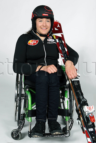 16.10.2010 Winter sports OSV Einkleidung Innsbruck Austria. Divers Ski Alpine Disabled Sports OSV Austrian Ski Federation. Picture shows Claudia Loesch AUT