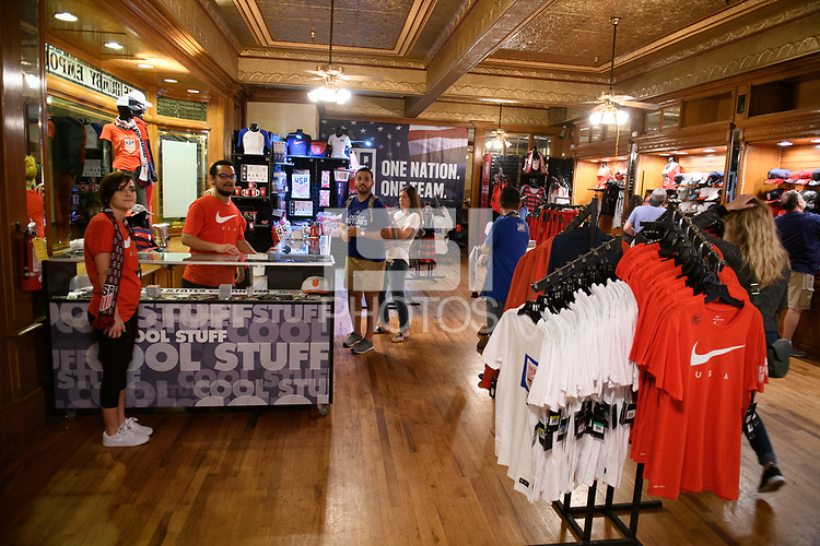 Orlando, FL - Friday Oct. 06, 2017: US Soccer Store before a 2018 FIFA World Cup Qualifier between the men's national teams of the United States (USA) and Panama (PAN) at Orlando City Stadium.