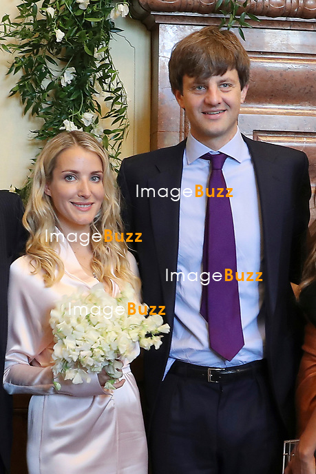 Mariage civil du Prince Ernst junior de Hanovre et de Ekaterina Malysheva, à l' hôtel de ville de Hanovre.<br />
Allemagne, Hanovre, 6 juillet 2017.<br />
Civil wedding of Prince Ernst Junior of Hanover and Ekaterina Malysheva at the new Town Hall in Hanover.<br />
Germany, Hanover, 6 july 2017<br />
Pic : Prince Ernst Junior of Hanover,& Ekaterina Malysheva<br />
Pool photos