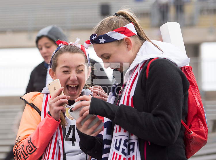 East Hartford, CT - April 6, 2016: The USWNT defeated Colombia 7-0 during their international friendly at Pratt & Whitney Stadium.