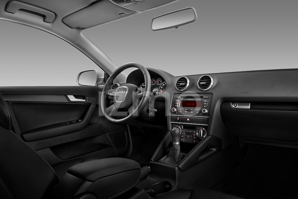 Straight dashboard view of a 2003 - 2012 Audi A3 Premium Sportback Hatchback.