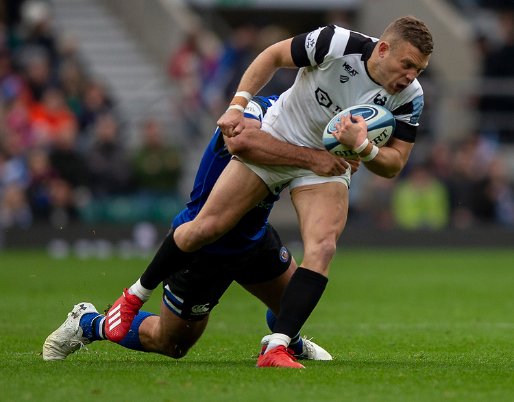 Bristol Bears' Ian Madigan in action during todays match<br />
<br />
Photographer Bob Bradford/CameraSport<br />
<br />
Gallagher Premiership - Bath Rugby v Bristol Bears - Saturday 6th April 2019 - The Recreation Ground - Bath<br />
<br />
World Copyright © 2019 CameraSport. All rights reserved. 43 Linden Ave. Countesthorpe. Leicester. England. LE8 5PG - Tel: +44 (0) 116 277 4147 - admin@camerasport.com - www.camerasport.com