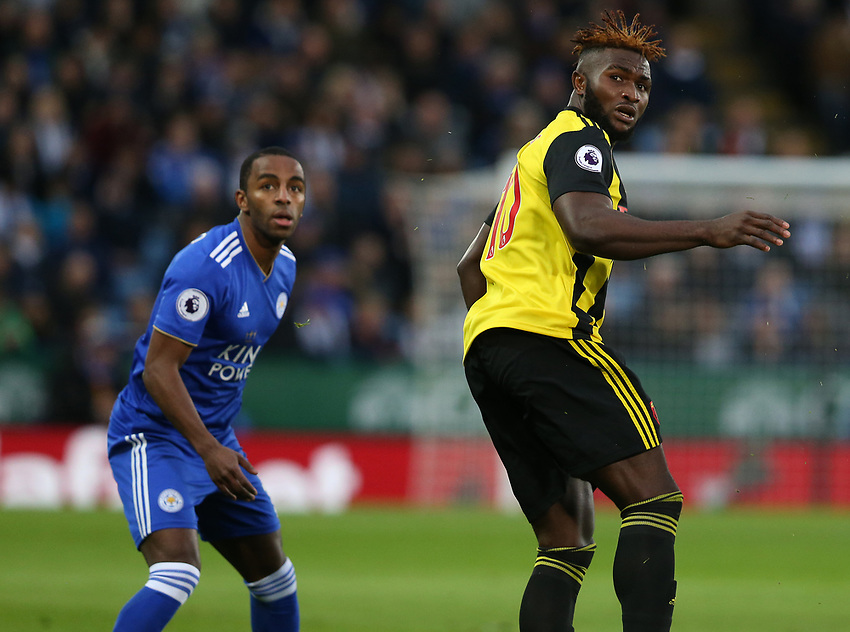 Watford's Isaac Success <br />
<br />
Photographer Stephen White/CameraSport<br />
<br />
The Premier League - Leicester City v Watford - Saturday 1st December 2018 - King Power Stadium - Leicester<br />
<br />
World Copyright © 2018 CameraSport. All rights reserved. 43 Linden Ave. Countesthorpe. Leicester. England. LE8 5PG - Tel: +44 (0) 116 277 4147 - admin@camerasport.com - www.camerasport.com