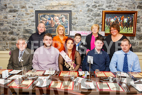 21st Birthday : Layna Spillane, Tarbert celebrating her 21st birthday with family & friends at Behan's Horseshoe Bar & Restaurant, Listowel on Saturday night last.