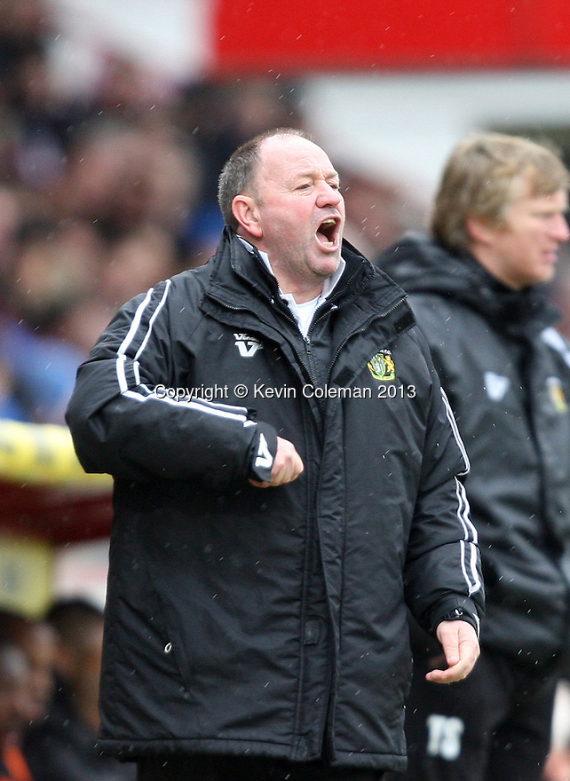 Yeovil manager Gary Johnson. Stevenage v Yeovil Town- npower League 1 - Lamex Stadium, Stevenage - 13th April, 2013. © Kevin Coleman 2013.. . . . .. . . . . . . .