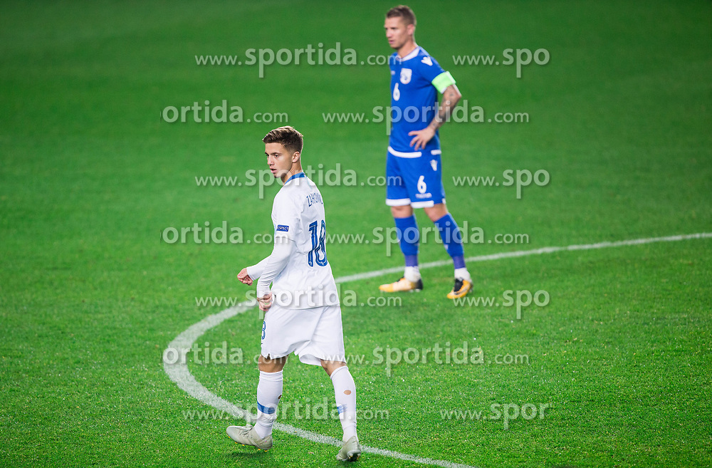 Luka Zahovic of Slovenia during football match between National Teams of Slovenia and Cyprus in Final Tournament of UEFA Nations League 2019, on October 16, 2018 in SRC Stozice, Ljubljana, Slovenia. Photo by Vid Ponikvar / Sportida