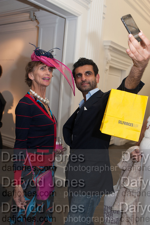 LADY HENRIETTA ROUS; JAY RAJ SISODIA, Vogue's Fashion night out special opening of the Halcyon Gallery. New Bond St. London. 6 December 2012.