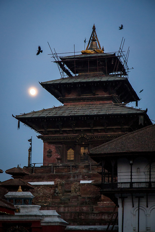 The Taleju Temple, built in 1564 in Kathmandu’s Durbar Square, suffered only minor damage during the earthquake.
