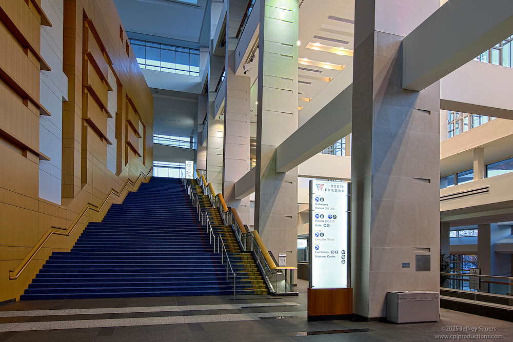 Interior photography of Washington Convention Center Signage