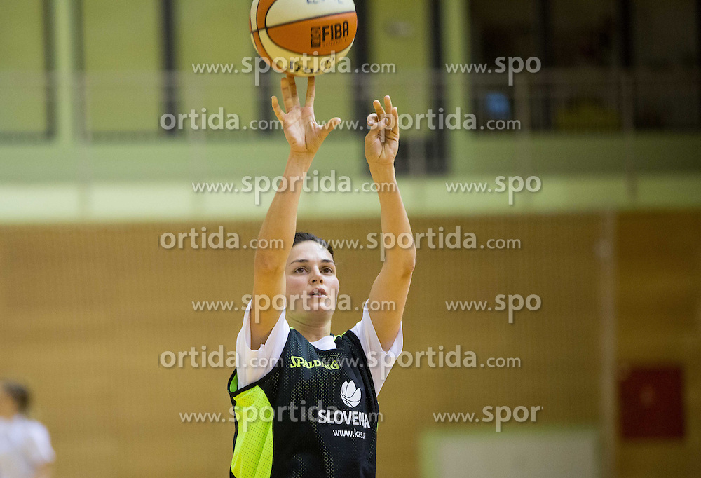 Helena Boada during practice session of Slovenian Women Basketball Team, on May 14, 2014 in Arena Vitranc, Kranjska Gora, Slovenia. Photo by Vid Ponikvar / Sportida